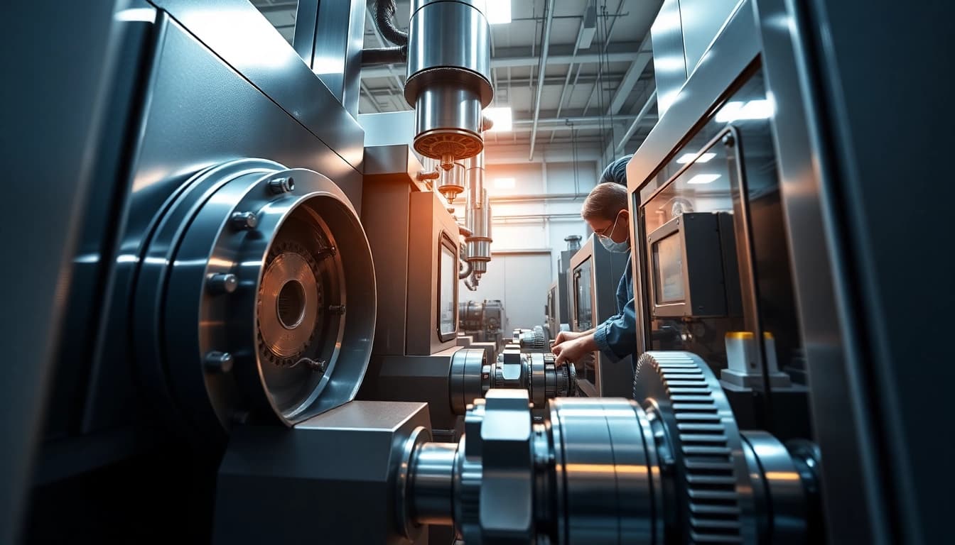 Precision machining Malaysia facility showcasing advanced CNC machines and skilled technicians in action.