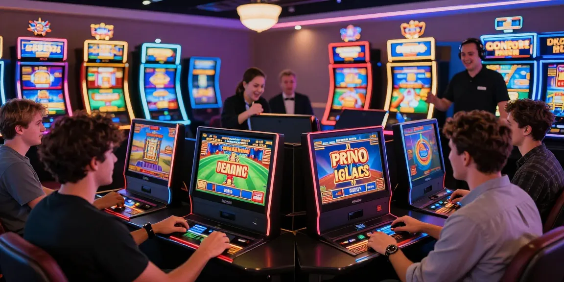 Players enjoying slots that accept credit cards at a lively online casino, featuring interactive gameplay and vibrant decor.