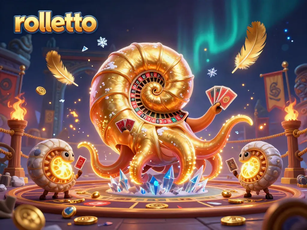 Experience the excitement of rolletto with a colorful casino illustration showcasing 3D characters and rich visuals.