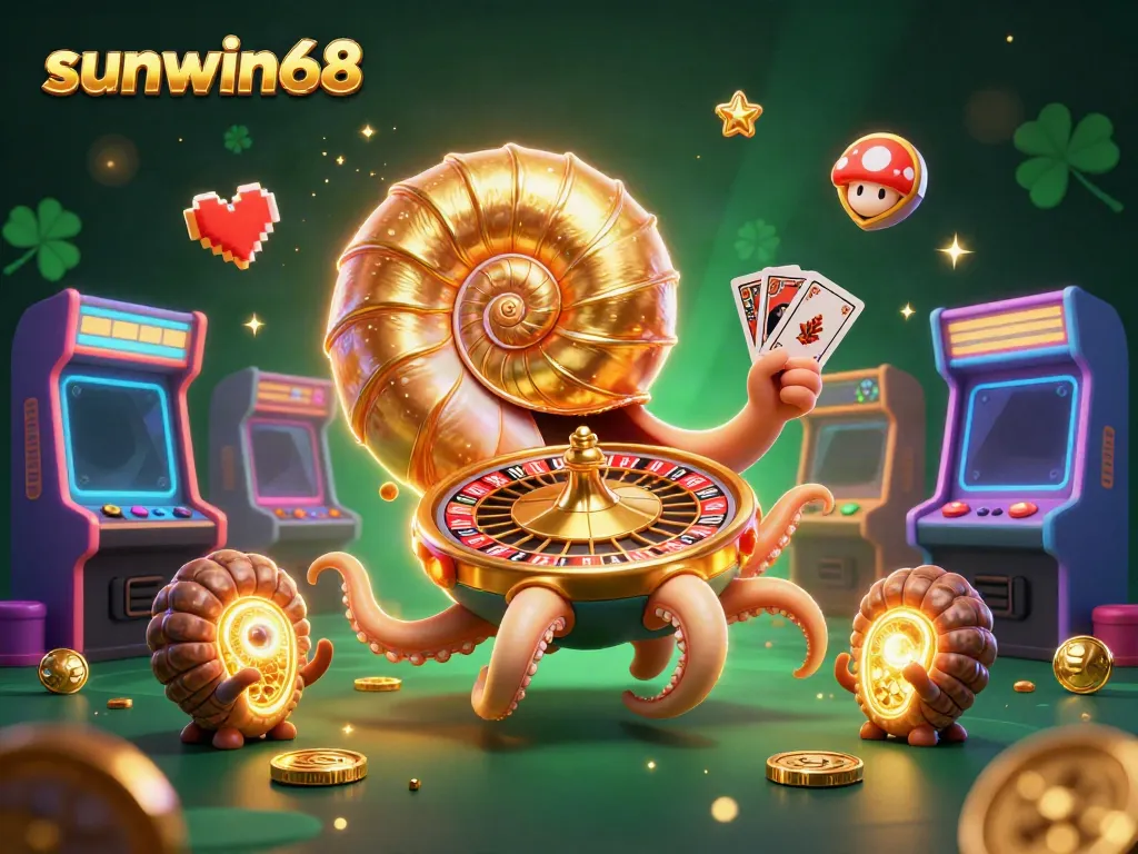Experience winning strategies at sunwin68 with an exciting casino theme featuring a giant nautilus roulette.
