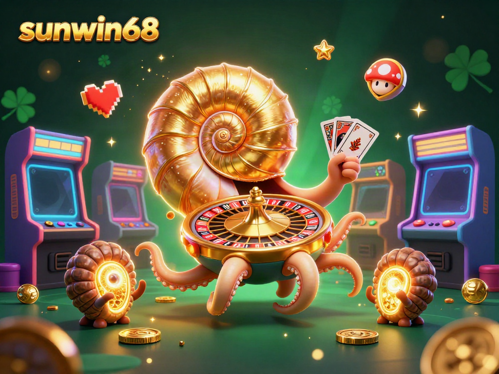Experience winning strategies at sunwin68 with an exciting casino theme featuring a giant nautilus roulette.