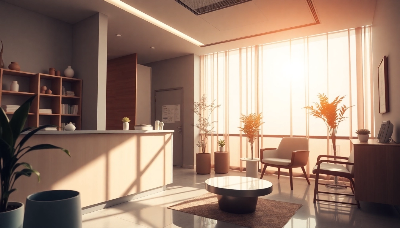 Experience a relaxing atmosphere at 親和クリニック, showcasing a modern consultation room designed for patient comfort.