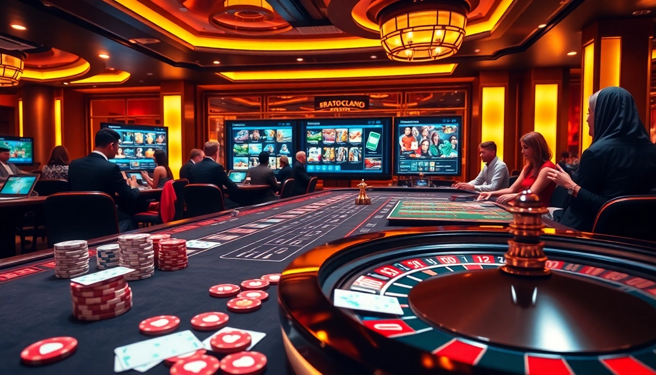 Experience the excitement of gambling at GG88 with immersive casino tables and vibrant online game interfaces.