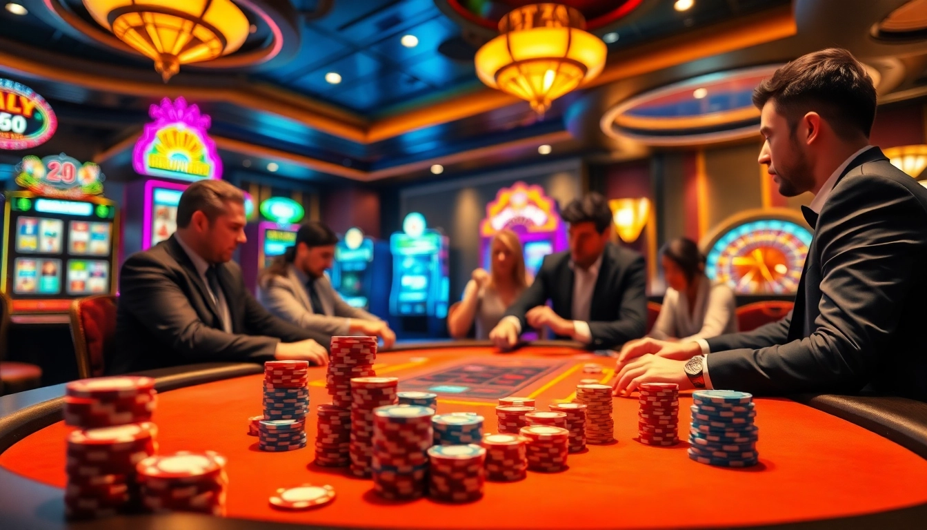 u888 poker players strategizing at a vibrant casino table