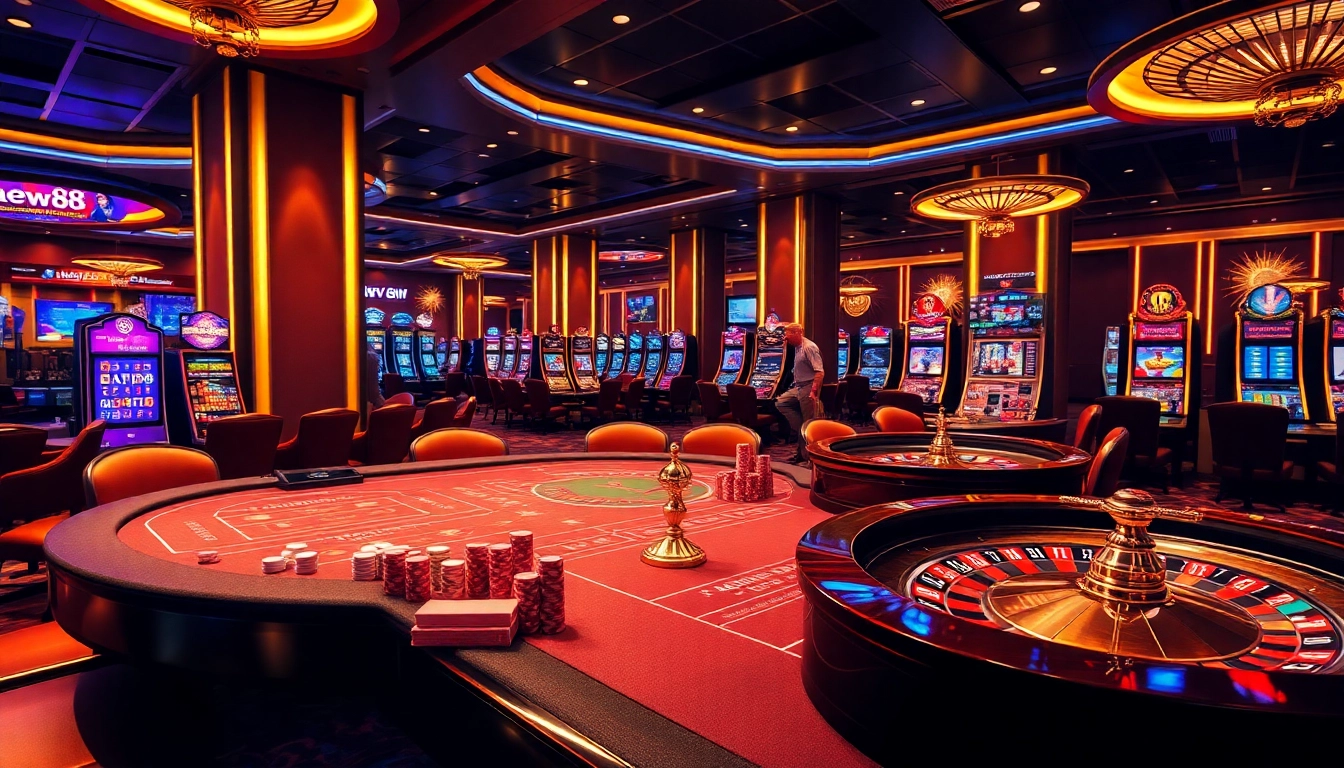 Experience the excitement of new88 online gambling with vibrant casino games and engaging players.