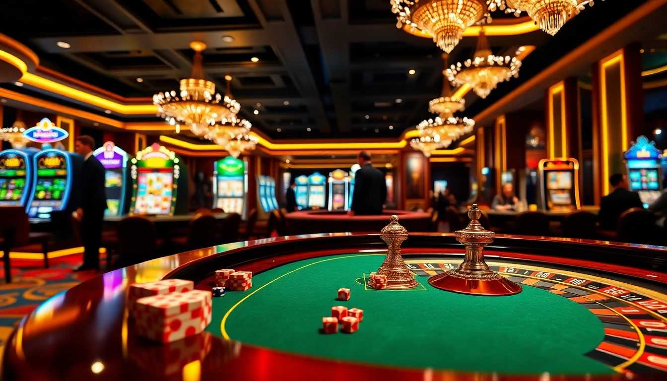 Experience thrilling gameplay at the MK 8 casino with roulette, poker chips, and elegant players.