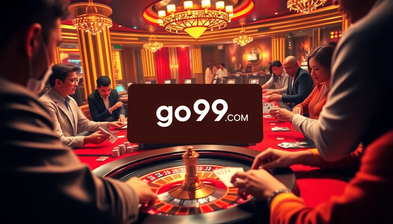 Engage with the thrilling atmosphere of go99 com's casino, where vibrant roulette games are played.