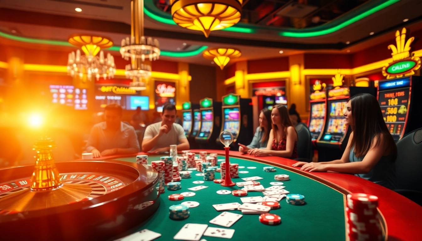 Experience the thrill of 88i's diverse gaming options in a vibrant casino setting.
