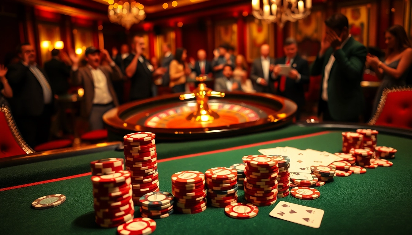 Players winning at the BL555 poker table, showcasing excitement and high stakes gaming.