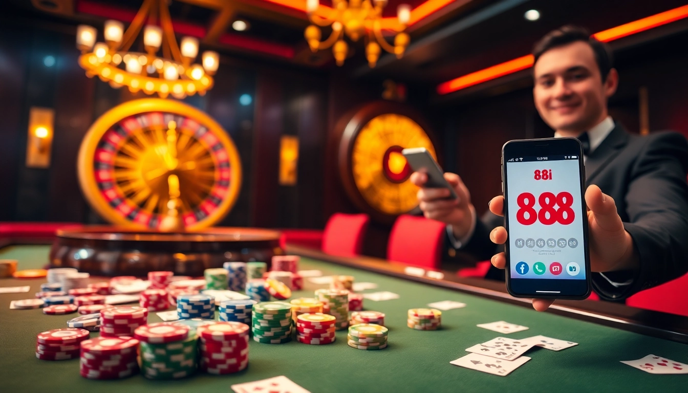 Experience thrilling gambling with 88i nhà cái at an opulent casino table