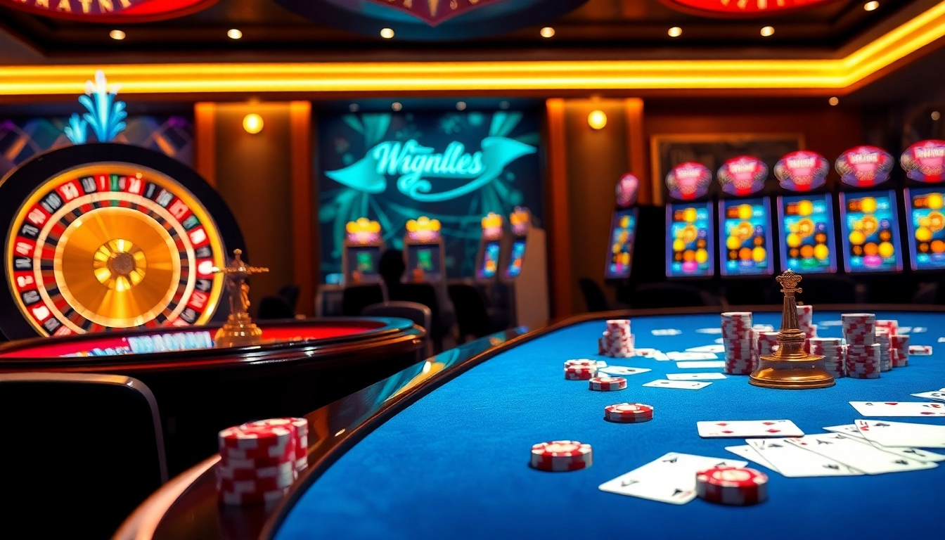 Engage in a thrilling game at win678 com with vibrant casino visuals and action-packed gambling elements.