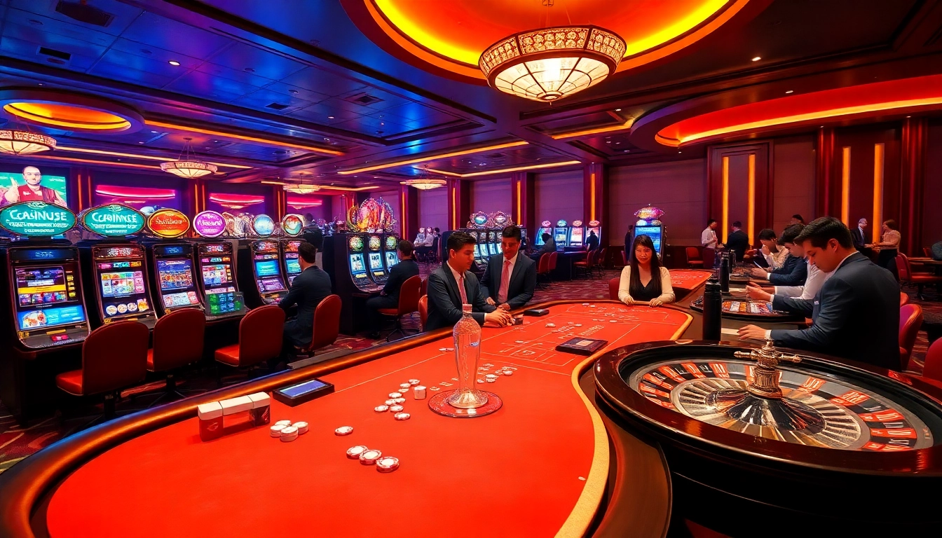 Experience the excitement at Nhà cái go99 with colorful casino tables and vibrant gameplay.