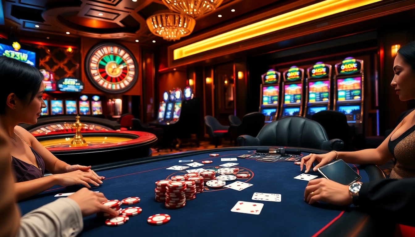 Engage with the thrilling atmosphere of a casino featuring 88vv elements and captivating poker action.