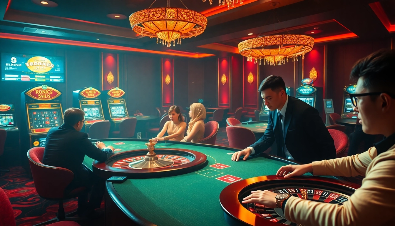 Experience high-stakes gaming at TR88 with thrilling casino tables and slot machines.