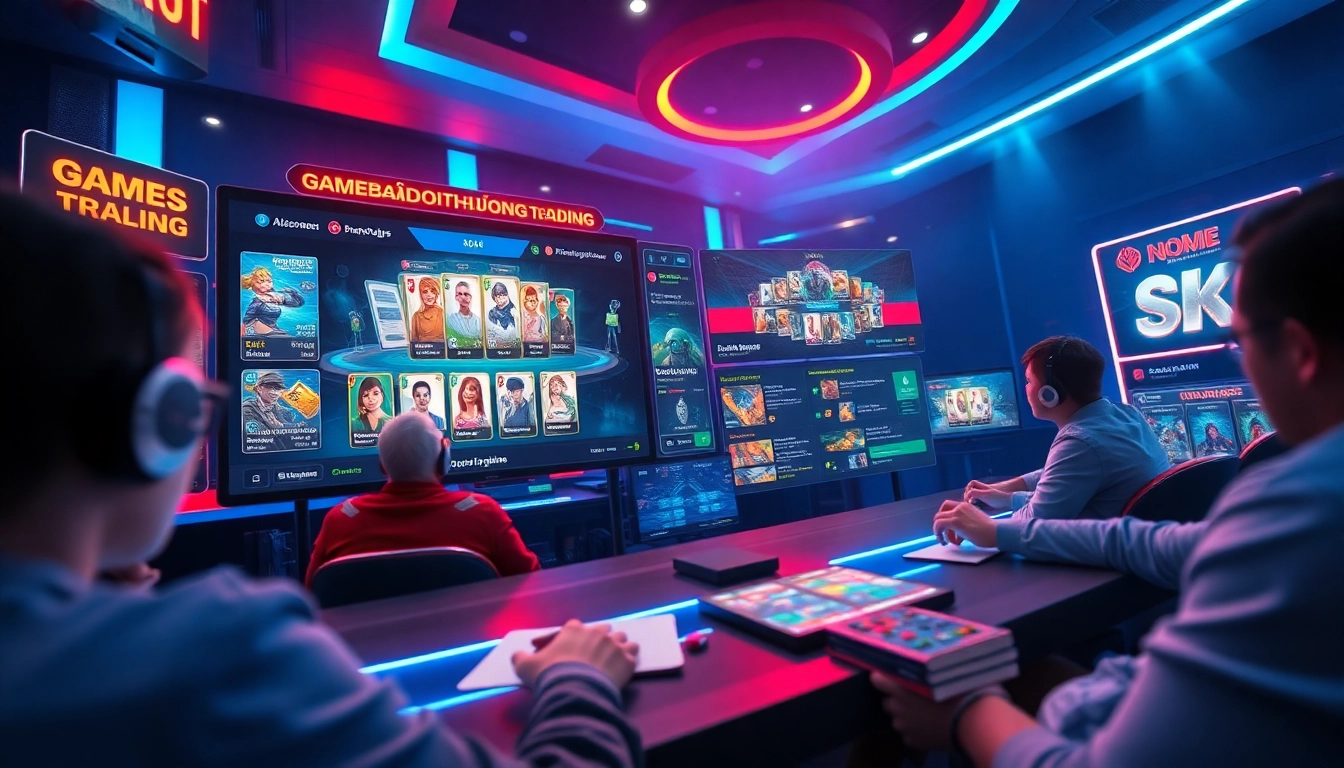 Exciting online gaming scene featuring gamebaidoithuong.trading with vibrant graphics and interactive elements.