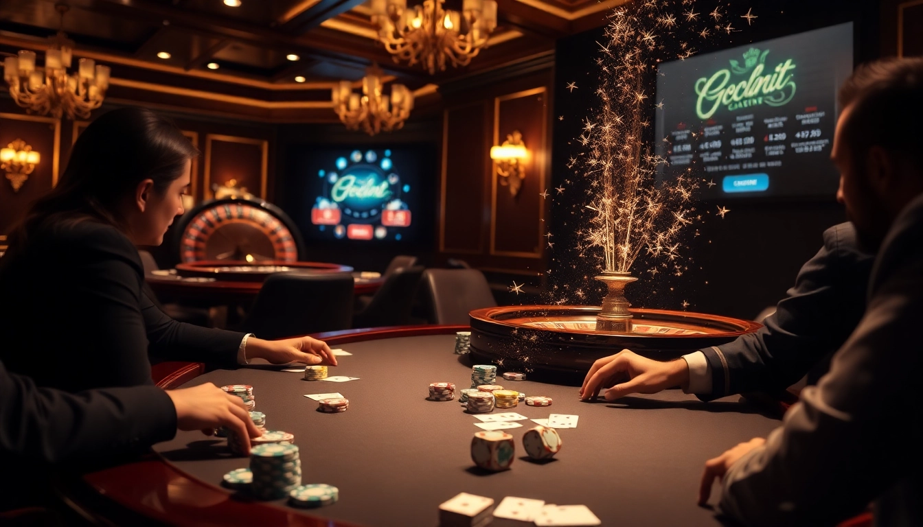 Engaging gamblers at a high-stakes poker table, representing 789f.mba's vibrant casino atmosphere.