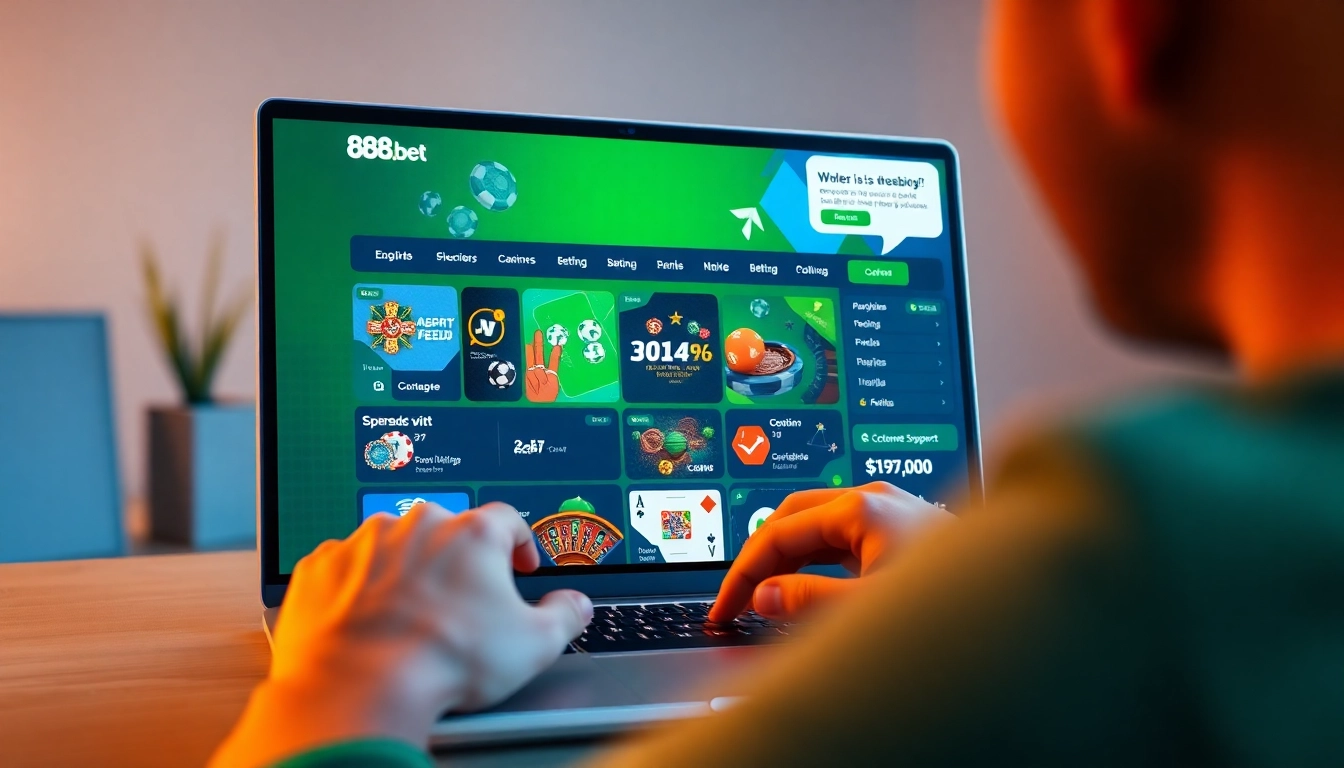 Homepage of 888b.bet showcasing vibrant online betting options seamlessly.