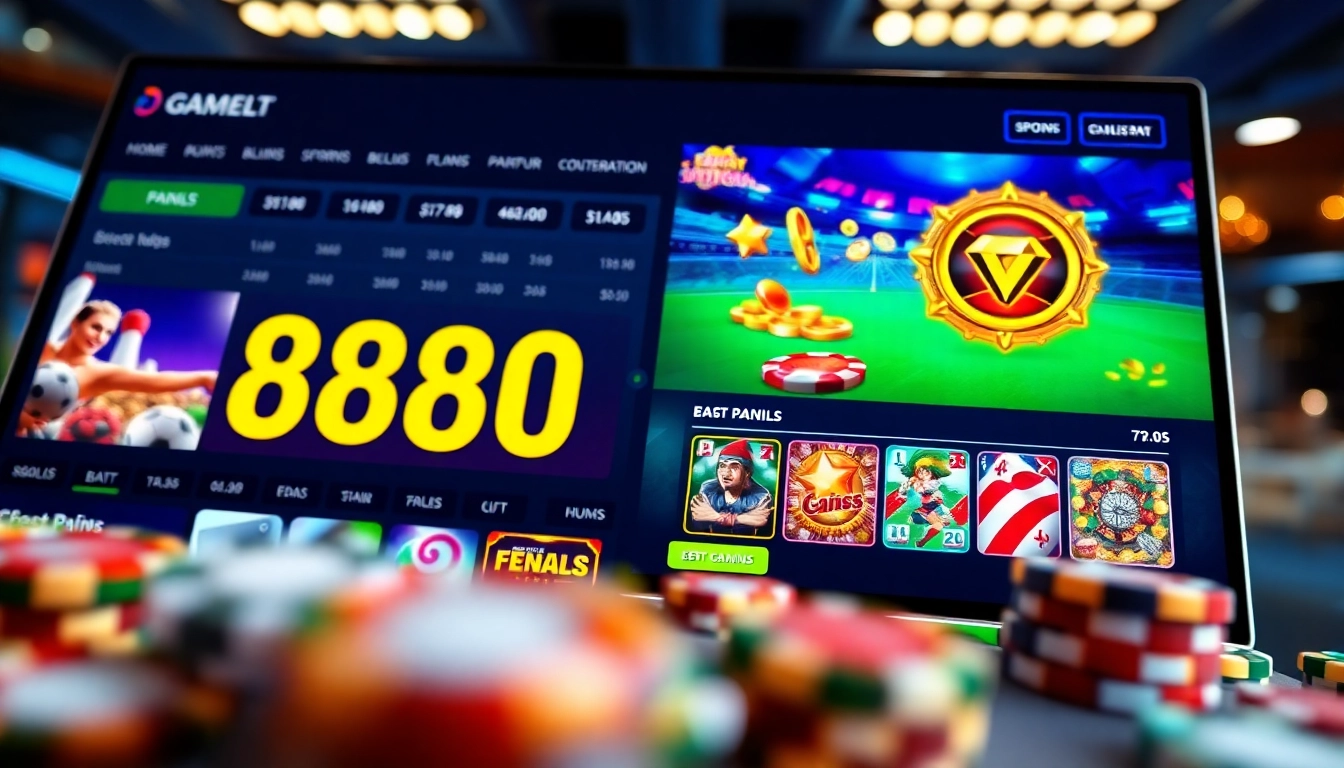 Dynamic online gambling interface at bk860s.com displaying vibrant gaming graphics.