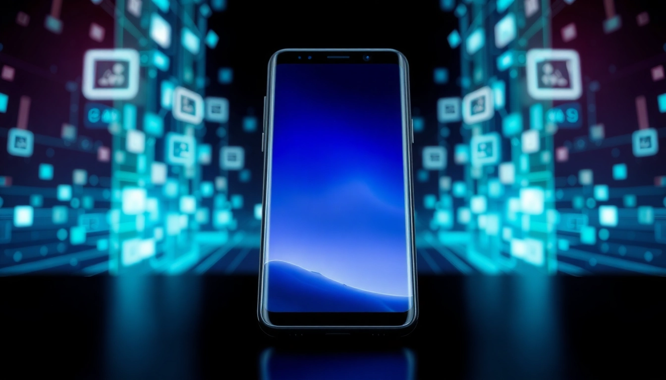 The Samsung Galaxy S8 showcases its stunning Infinity Display and sleek design, highlighting modern technology.