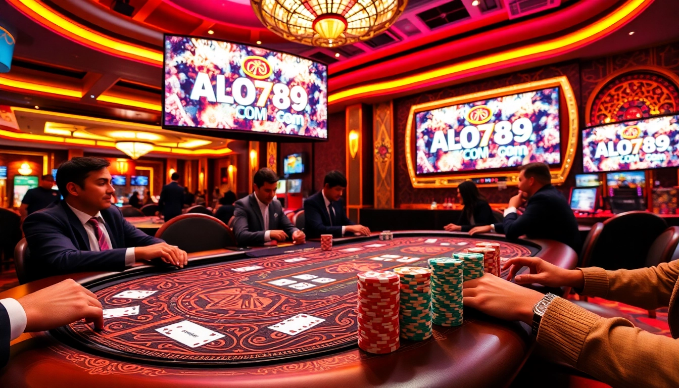 Experience thrilling gameplay at Alo789 Com with vibrant poker action and luxury casino ambiance.