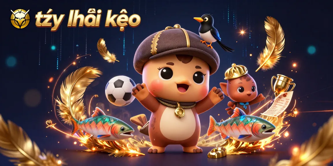 Explore tỷ lệ kèo dynamics with playful characters in a captivating sports betting scene.