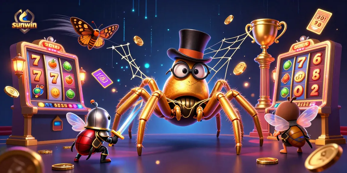 Engage with sunwin's thrilling slots while exploring a magical casino world animated with golden tarantulas and heroic beetles.